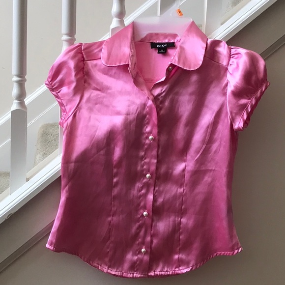 BCX Girl 2 Piece Short Sleeve Shirt Set - Picture 3 of 8